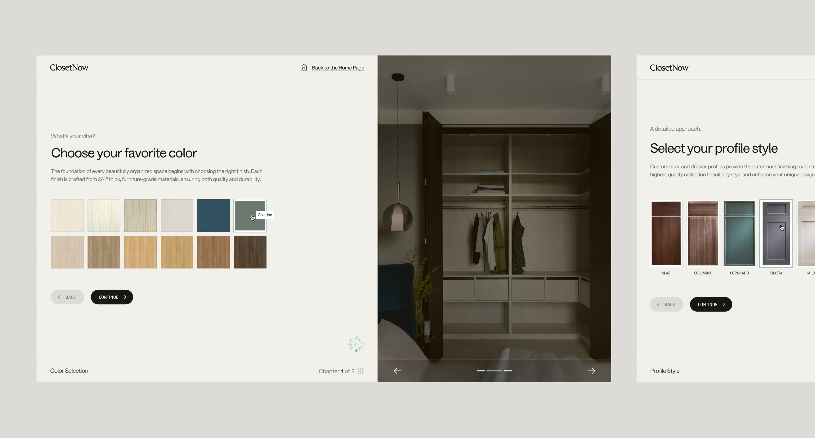 ClosetNow closet builder