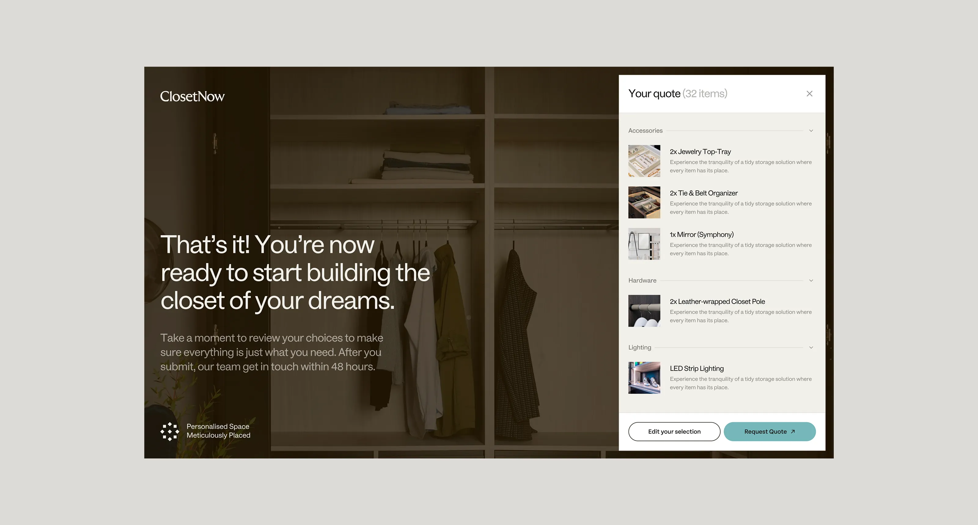 ClosetNow final design